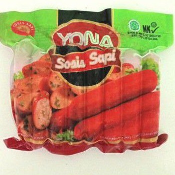 

Yona Sosis Sapi Merah 450gr isi 15pcs