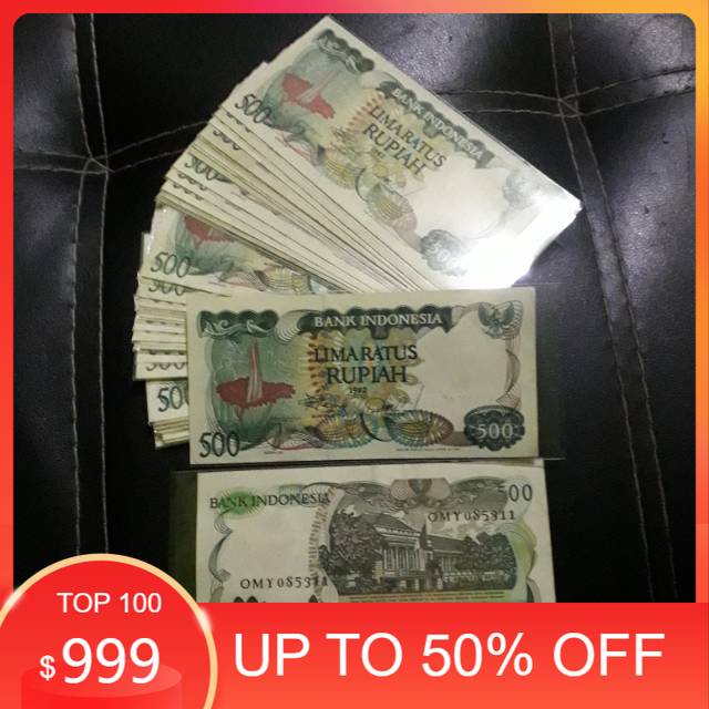 Uang kuno 500 rupiah bunga bangkai 1982