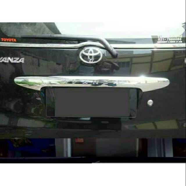 LIS TRUNK LID BAGASI BELAKANG AVANZA NEW LAMA 2006 SD 2010 CHROME- AKSESORIS EKSTERIOR MOBIL -
