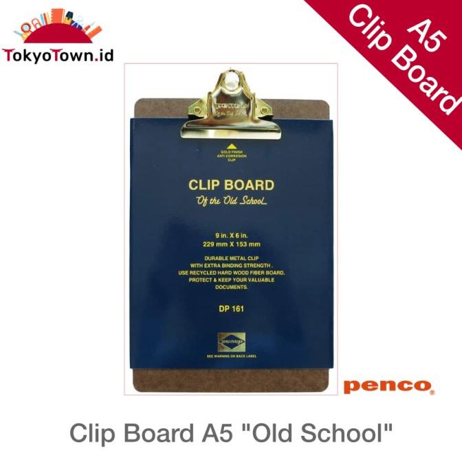 

Office & Stationery | Alat Tulis | Penco Clip Board Old School A5 | Best Seller