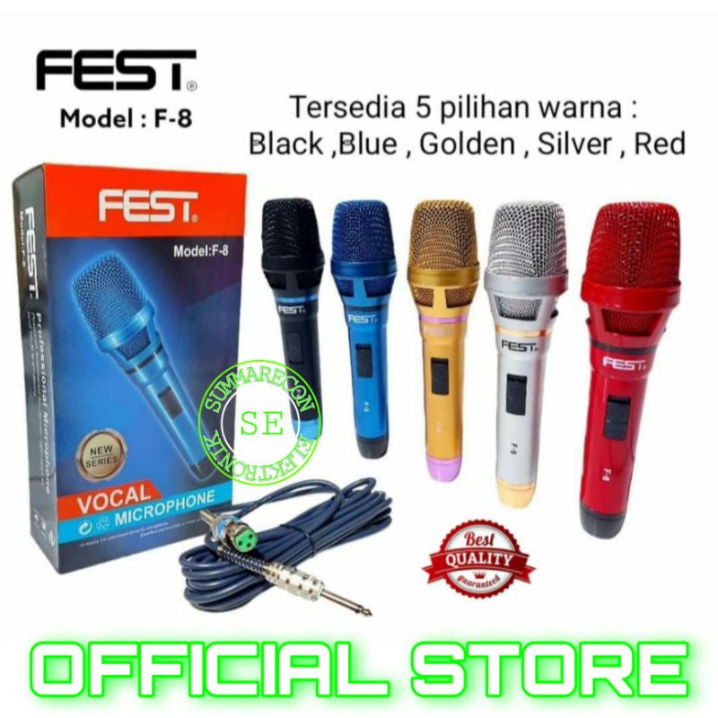 mic kabel original fest f8 microphone mic kabel