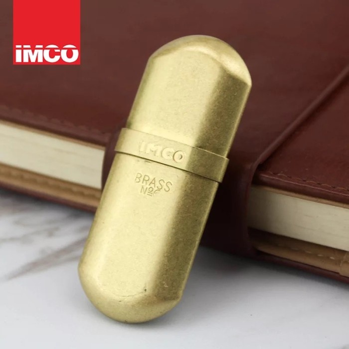 IMCO 5800 Lighter Original Vintage Classic Mini Ultra Thin Brass