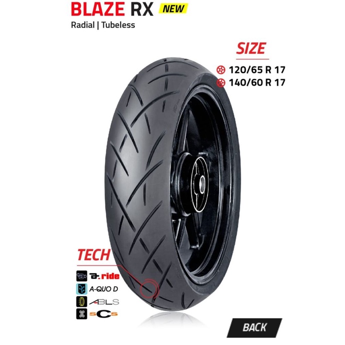 BAN FDR BLAZE RX 140/60-17 TUBLES RING 17