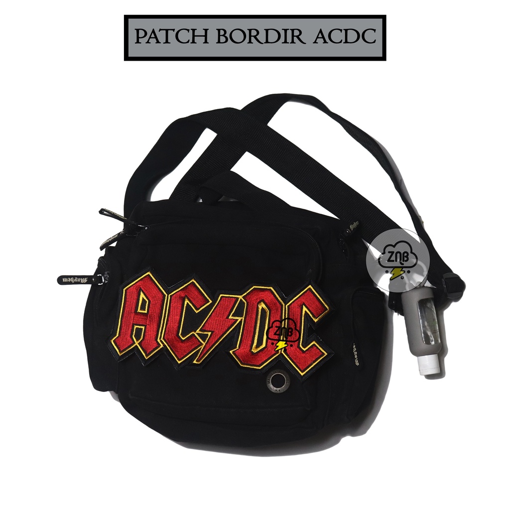 Patch bordir acdc backpatch cocok di aplikasikan di outfit best quality