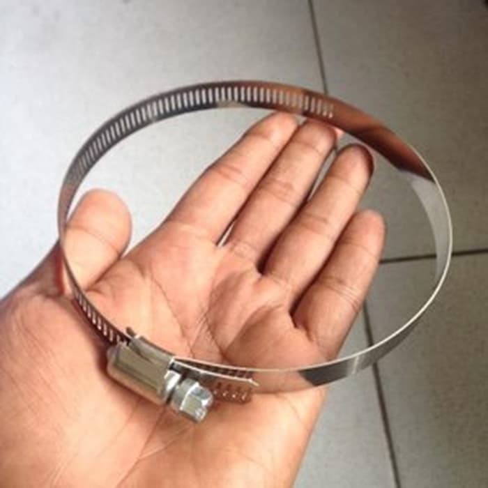 klem selang mesin gas taman 8" stainless steel hose clamp 8 inch