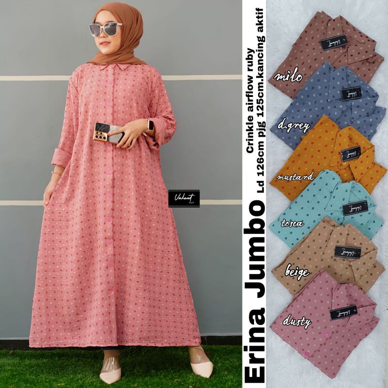 ERINA JUMBO MAXY LD 126 PJ 125 CRINGKLE URAGIRI BY VALENT