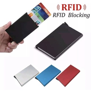 Premium card holder RFID block dompet kartu otomatis box kartu