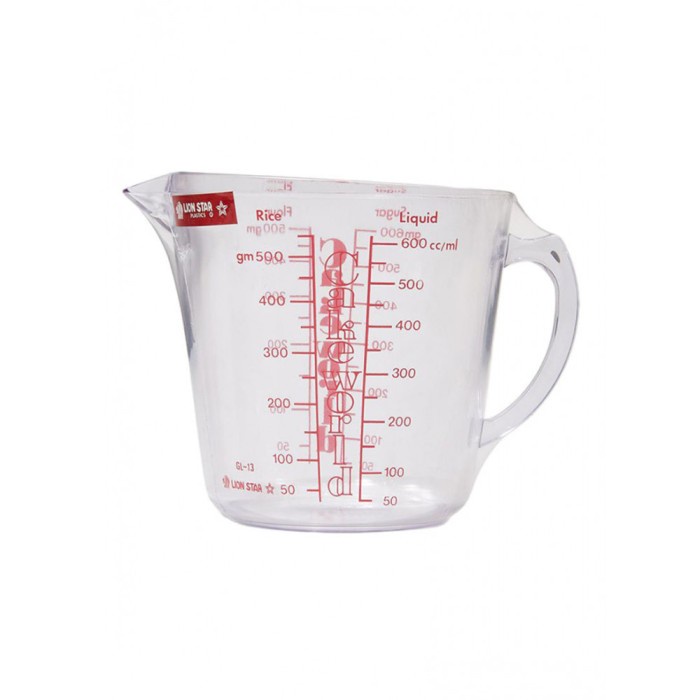 LION STAR GL-13 Gelas Mika Takar Ukur Measuring Cup Kapasitas 600mL