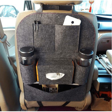 Car Seat Organizer Tas Mobil Multifungsi Belakang Jok Tissue HP Payung