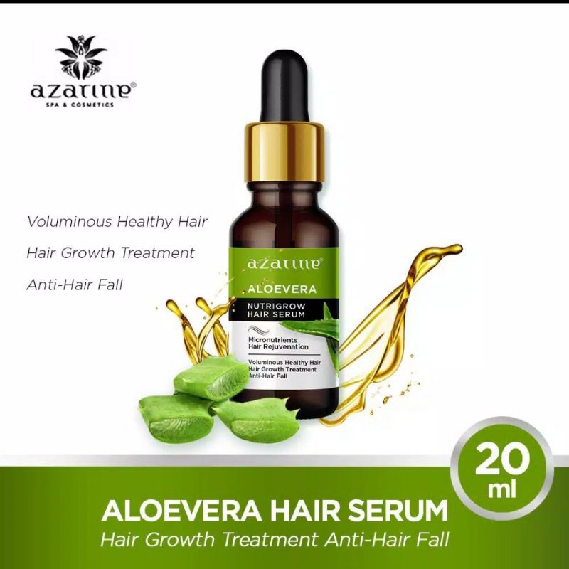 ❤CAHAYA❤Azarine Aloe Vera Nutrigrow Hair Serum / Serum Rambut / Vitamin Rambut/ Rambut Rontok