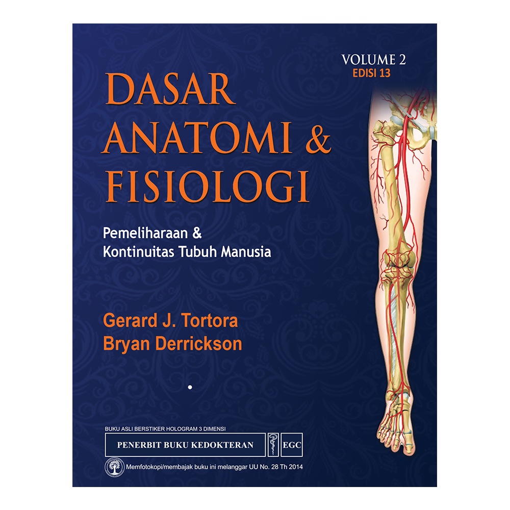 Jual Buku Dasar Anatomi & Fisiologi Volume 2 Edisi 13 Gerard J Tortora ...