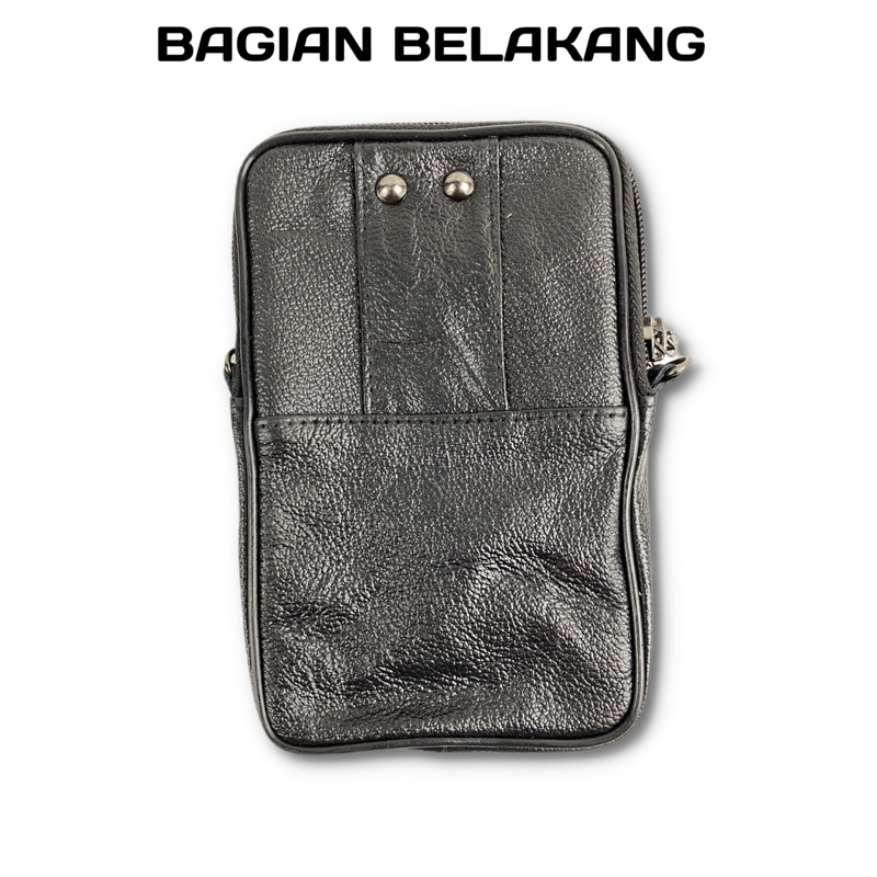 TAS PRIA HP TAS SELEMPANG PRIA KULIT ASLI SARUNG HANDPHONE KULIT/ CASE HP KULIT/ SARUNG HP PINGGANG KULIT ASLI