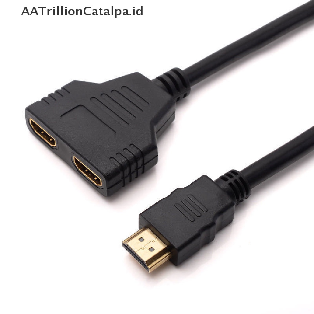 Aa Splitter Y Trillioncatalpa Dual Port Kompatibel Dengan Satu Input Ke Dua Output