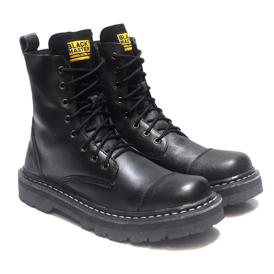 Sepatu Boots Pria Sepatu Kulit Sapi Pria Original Island Sepatu Rocker Bikers Boots Sepatu Pria Boot