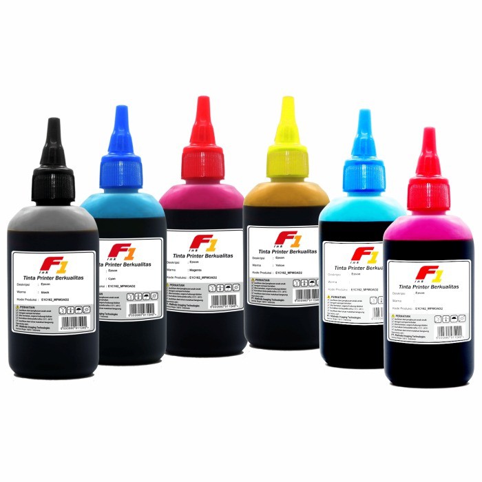 Tinta isi ulang Printer Epson F1 100ml Refill Ink Tank infus Dye Base L100 L120 L210 L220 L310 L360