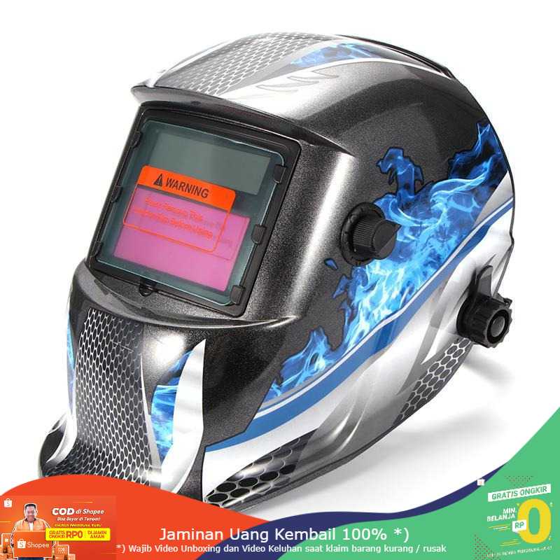 (BISA COD) RVOSTR ABEDOE Helm Las Otomatis Auto Darkening Welding Helmet - 107T43