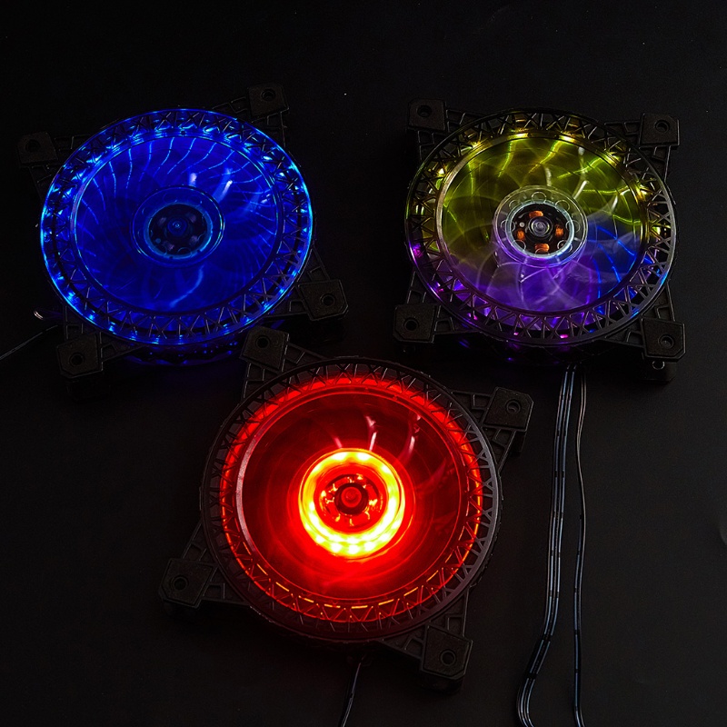 Vivi Kipas Pendingin CPU 120mm Senyap Dengan Lampu RGB Untuk Komputer PC