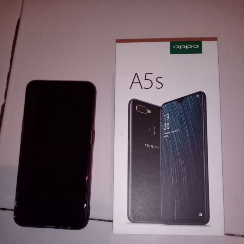 hp Oppo a5s second lengkap