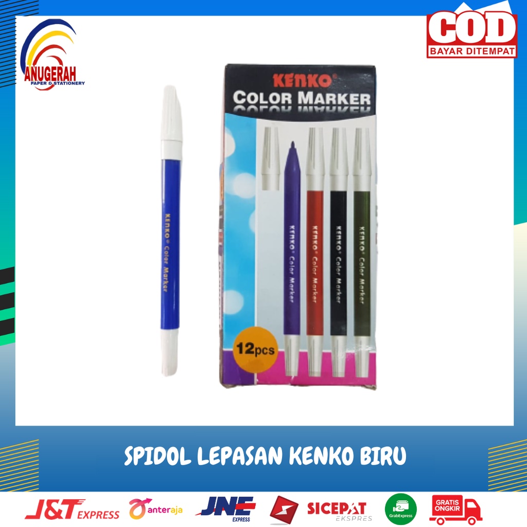 

SPIDOL LEPASAN KENKO MARKER BIRU (PCS)