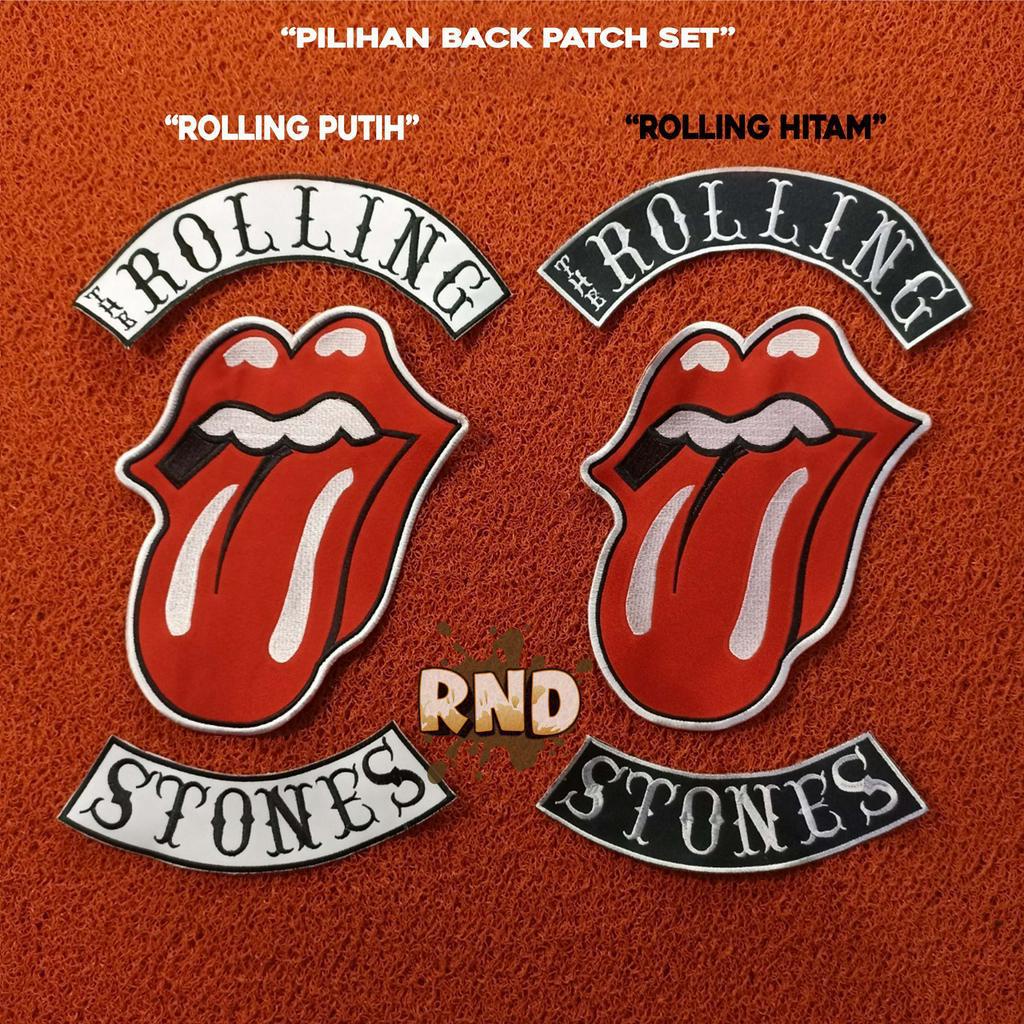 PATCH BORDIR ROLLING STONES EMBLEM BORDIR BACK PATCH