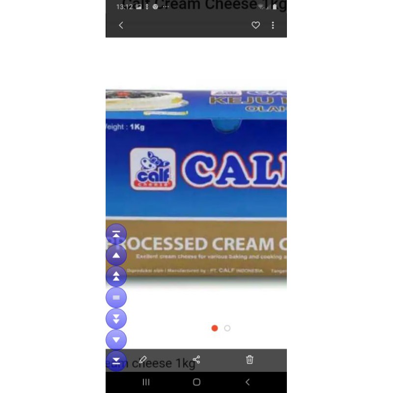 

cream cheesecalf