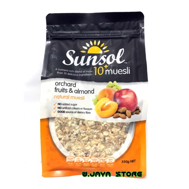 Sunsol Muesli 10+ Orchard Fruit &amp; Almond