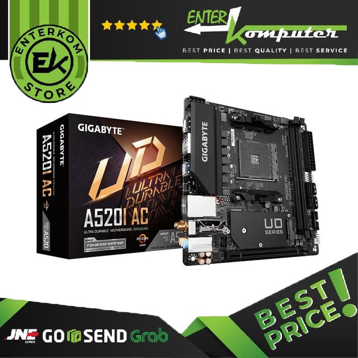 Gigabyte A520I AC (AM4, A520, DDR4, USB 3.2, SATA3)