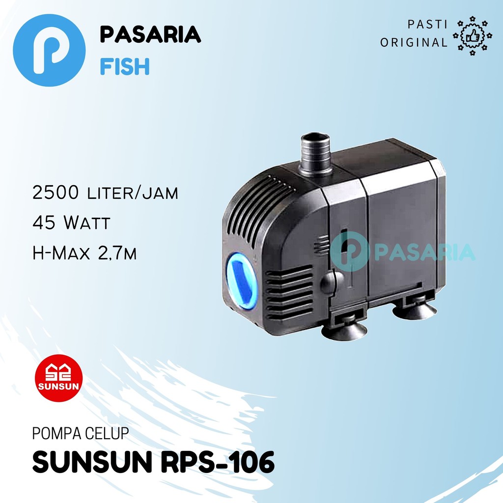 SUNSUN RPS106 / RPS 106 Pompa Celup Kolam Ikan / Aquarium / Akuarium