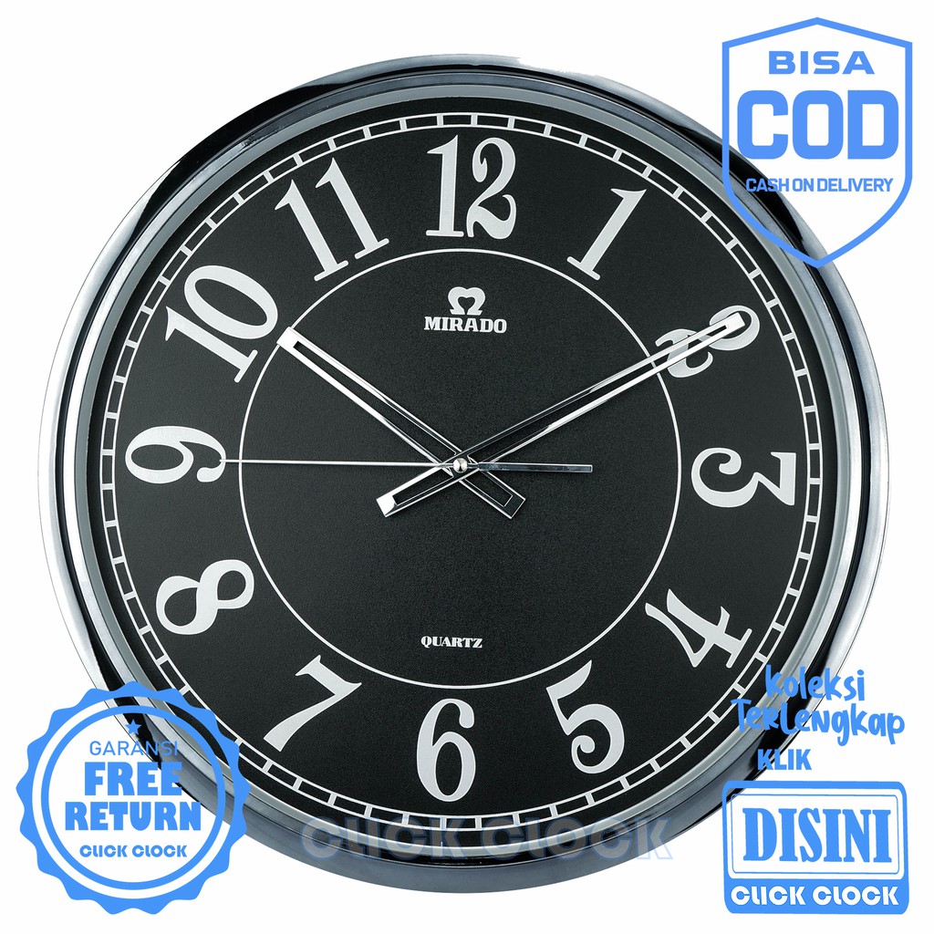 JAM DINDING POLOS MINIMALIS HIASAN DINDING BAGUS 46CM MQ-8877