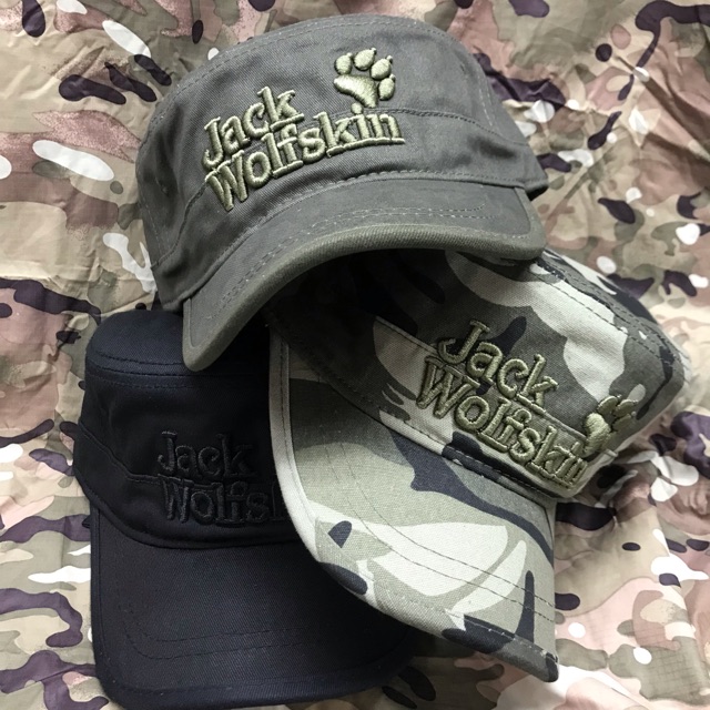 Topi Army Tactical Hat Flat Top Cap Motif Jack Wolfskin All size