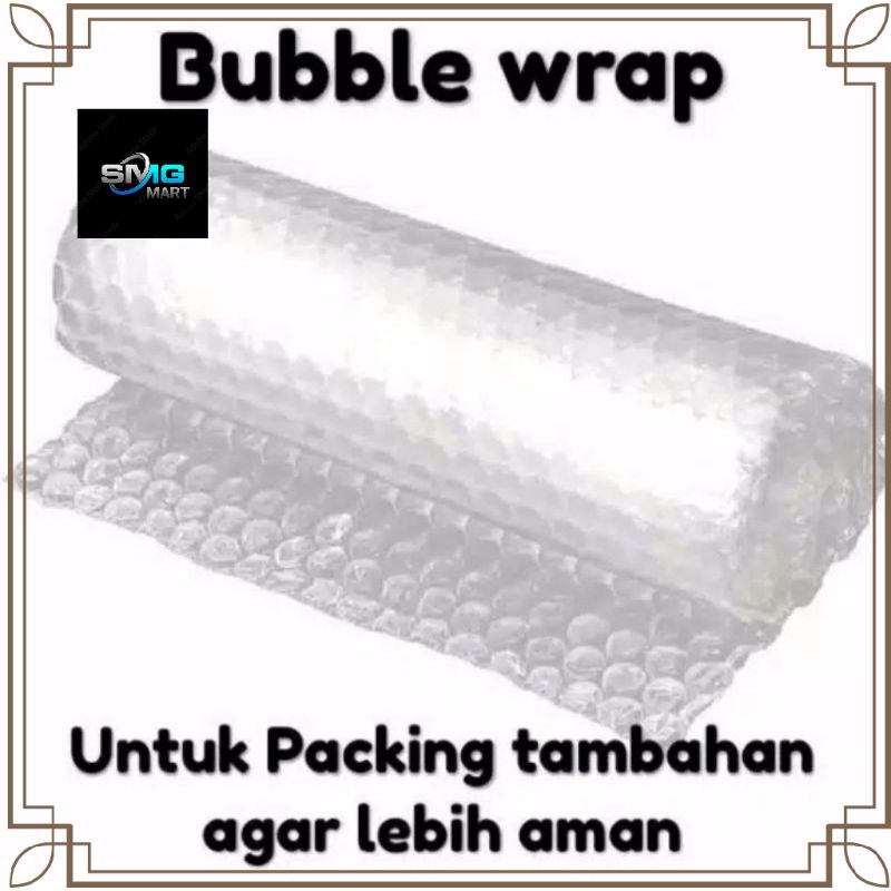 

BUBBLE WRAP PACKING TAMBAHAN AGAR LEBIH AMAN