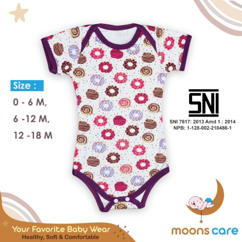 SNI SML Moons  Jumper Bayi Baru Lahir , Baju Bayi Newbron Kaos Bayi , Jumper babymoon