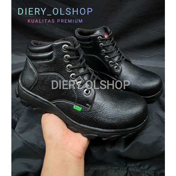 sepatu pria safety boots ujung besi sepatu safety boots kerja proyek sepatu safety anti slip