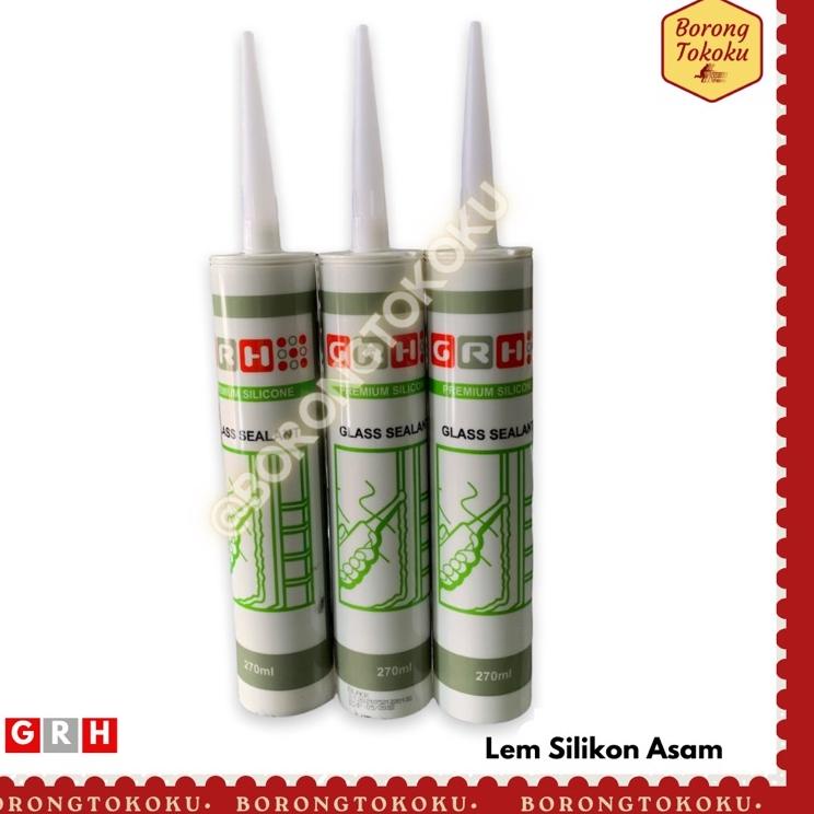 

Sangat Nyaman.. Lem Kaca sealant GRH 270 ml Asam cepat kering