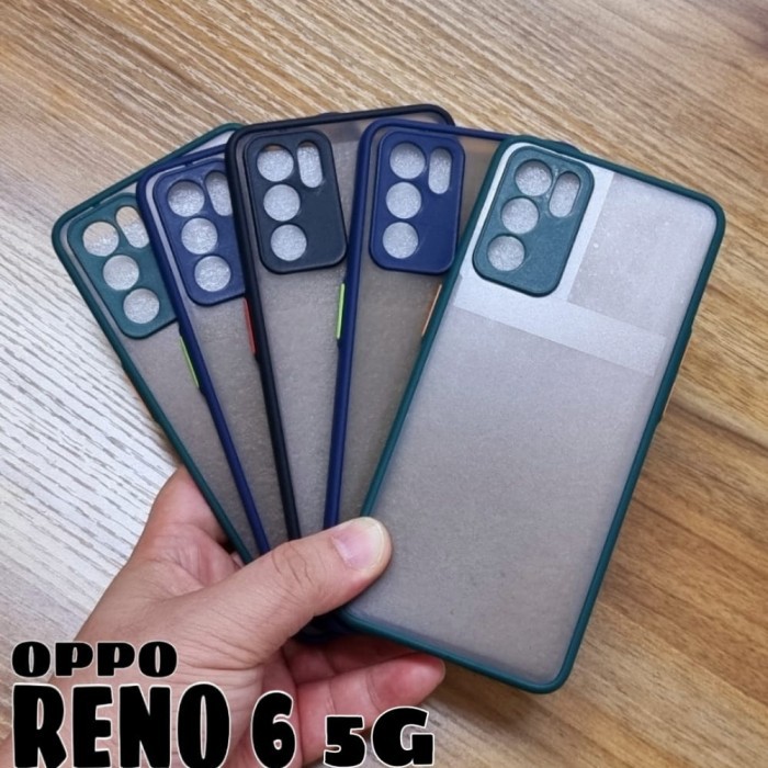 Oppo Reno 6 5G Case Mychoice Dove Matte Protect Kamera Case Oppo Reno 6 5G LEVIDA