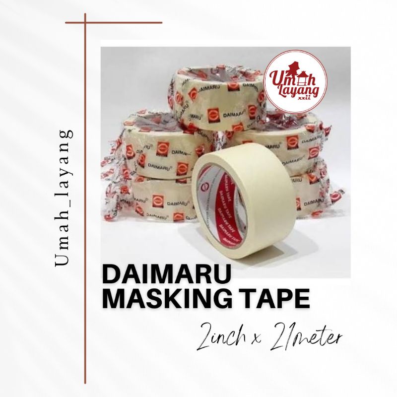 

Masking tape / plaster kertas DAIMARU ( 2 inch x 21 meter)