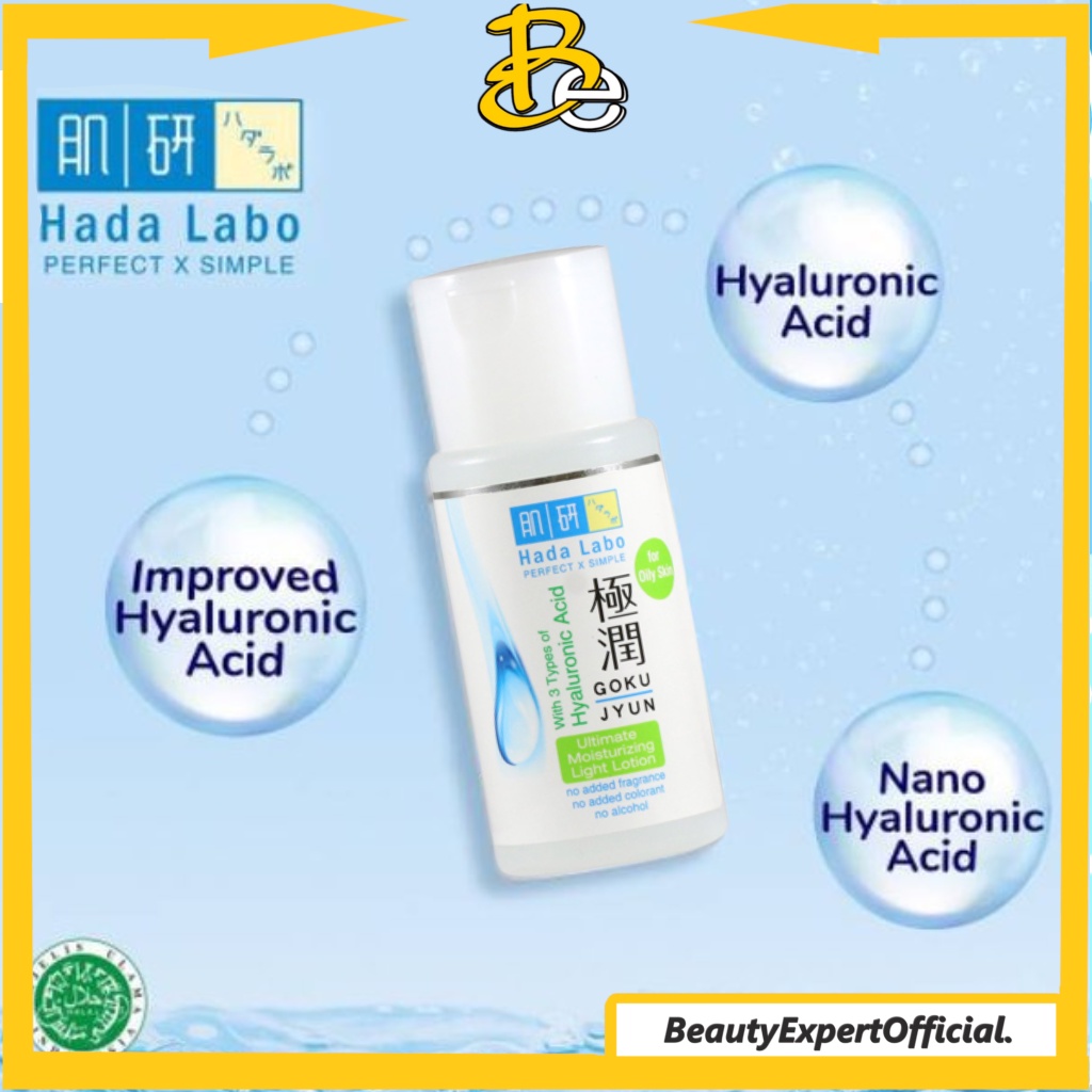 ⭐️ Beauty Expert ⭐️ HADA LABO Hadalabo Gokujyun Ultimate Moisturizer Lightening Lotion 100ML   Garis Hijau