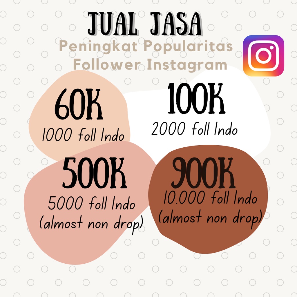 PROMO Followers IG Real Akun Indonesia Non Drop