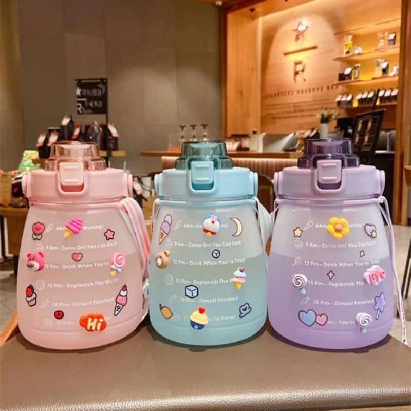 BOTOL MINUM VIRAL GEMOY GRADASI PASTEL MOTIVASI ANAK / BOTOL GEMESS BOTOL VIRAL TERMURAHH