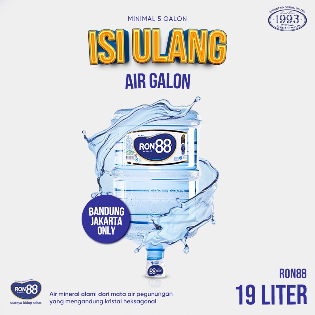 

Isi Ulang Air Galon Ron88 19 Liter