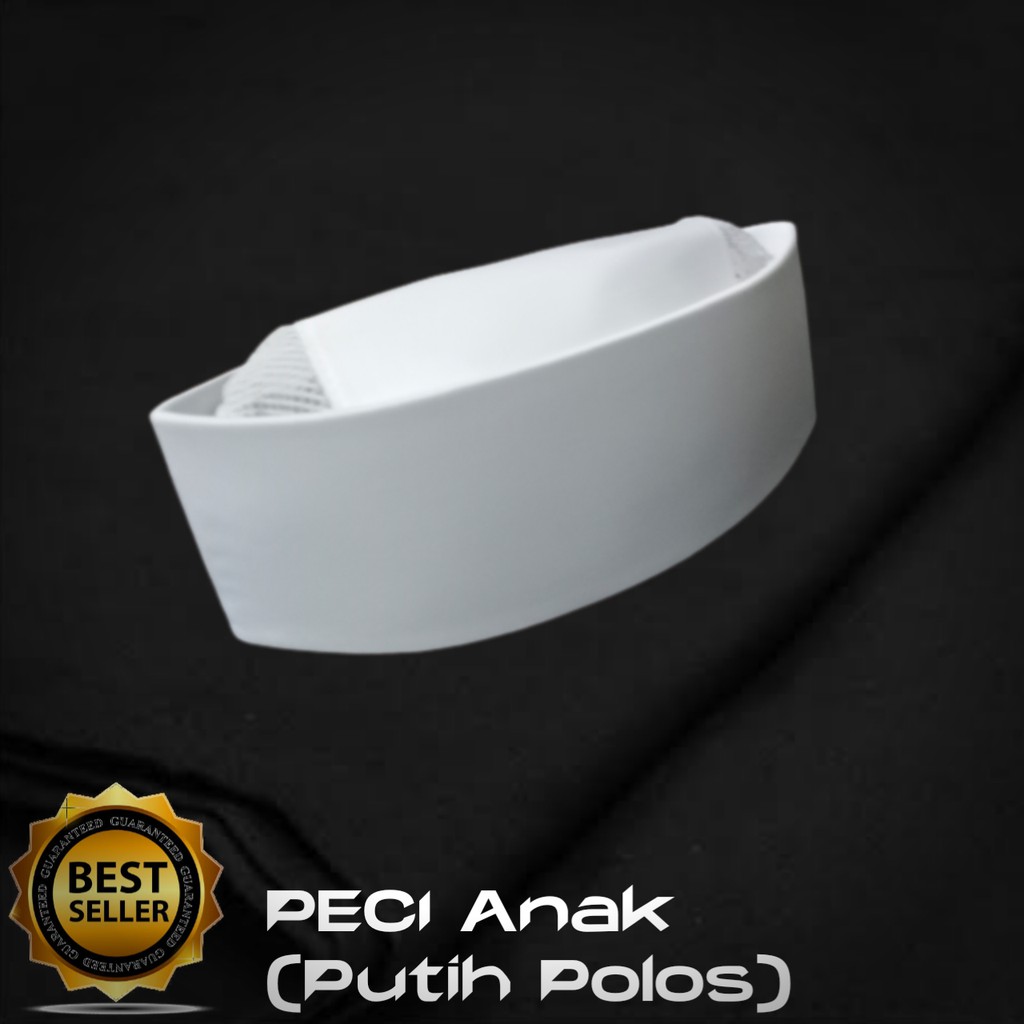 Peci anak spon putih