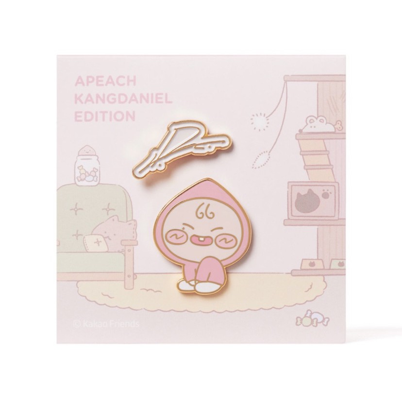 [KaKao Friends] Kang Daniel Edition x Apeach Badge Pin Brooch