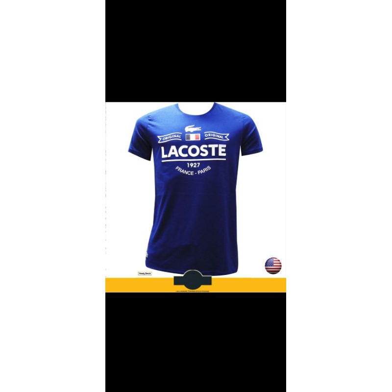 tshirt baju kaos Lacoste Original France Paris - High Quality