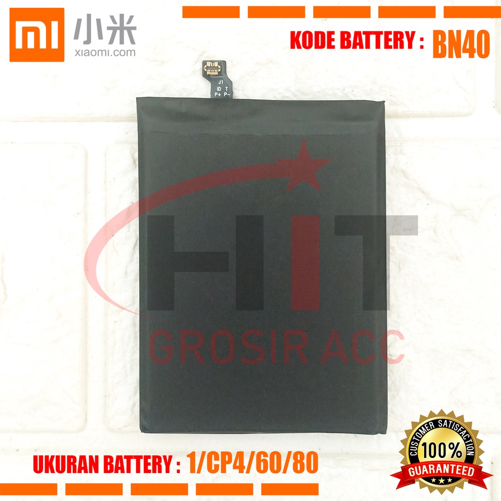 Baterai Battery Xiaomi Redmi 4 PRIME | 4 Pro | Kode BN40