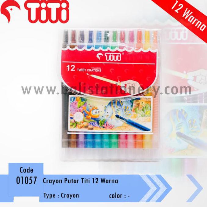 

Best Produk] Crayon Putar Titi 12 Warna