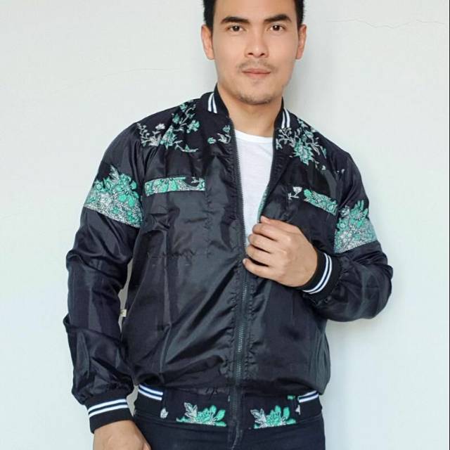 Jaket kombinasi batik terbaru