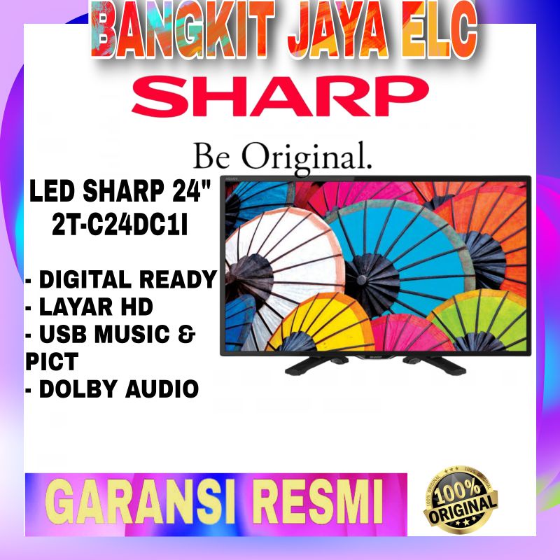 TV SHARP DIGITAL LED SHARP DIGITAL UKURAN 24 INCH TV SHARP DIGITAL 24 INCH