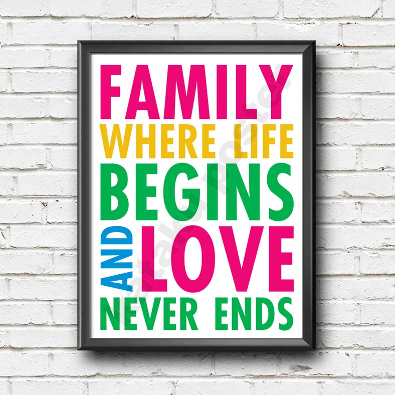 Home Decor Inspiratif - FAMILY #3 - Pigura Dekorasi Dinding Rumah