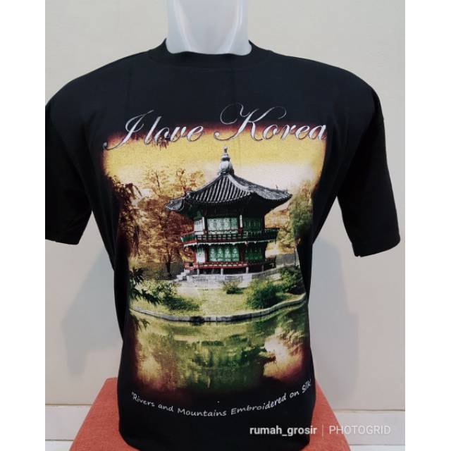 Kaos Negara Korea Hitam