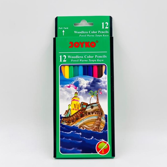

Pensil Gambar Warna Joyko 12 Warna Color Panjang CP-103 CP 103